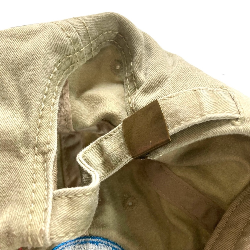 OTTO Brand NASA Patch Soft Body Adjustable Slide Khaki Hat - Picture 5 of 6